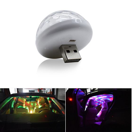 Light Sound-Lamp Atmosphere Football Led Usb Phone-Surface Romantic Music Mini RGB Car