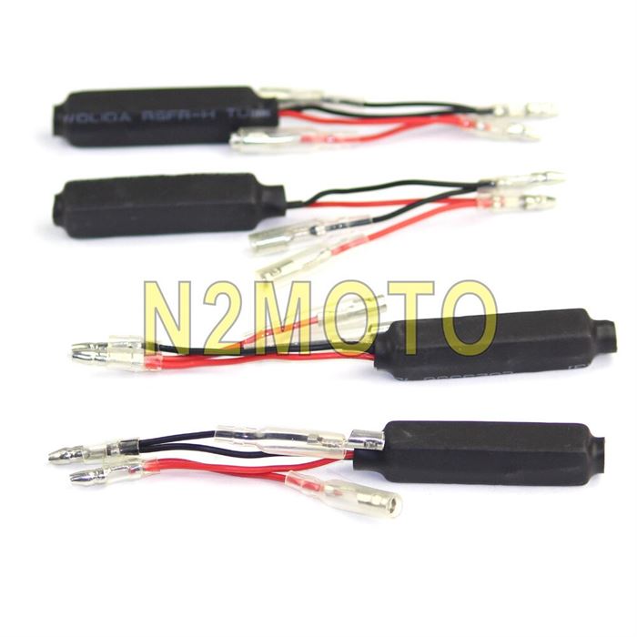 Signal-Resistor Flasher-Resistance Blinker Motorcycle Turn Adaptor Universal Black Fix