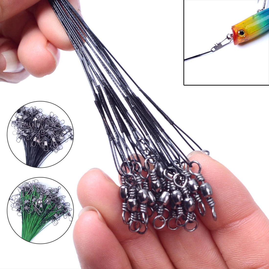 Leash Leader Fishing-Accessory Steel-Wire Anti-Bite New-Arrival 10pcs/Lot