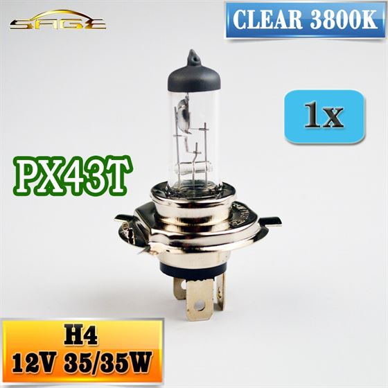 Flytop Motorcycle-Headlight-Bulb Motorbike-Lamp PX43T Halogen Auto 3800K 35/35W H4 1piece