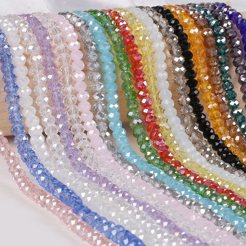 Crystal Beads Bracelet Jewelry-Making Diy Handmade Multicolor Wholesale Glass 8mm 