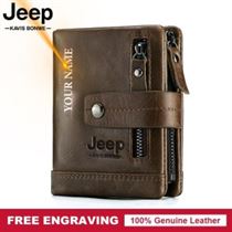 Men Wallet Card-Holder Coin-Purse PORTFOLIO Pocket Coffee-Money Small Male 100%Genuine-Leather