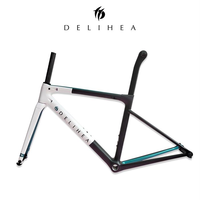 DELIHEA Road-Bike-Frame Carbon White REST with Free-Gift Bottle Cgae Cheap/quality