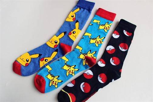 Socks Poke-Ball Pikachu Donkey Kong Go-Knee-High Mario Bros Cartoon Super-Mario Women