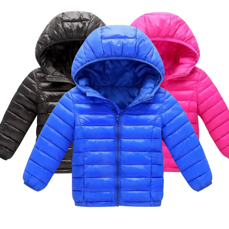 Jacket Boys Coat Outwear Cotton-Padded Girls Winter Children Fashion NEW Warm 3-11yrs