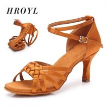 Dance-Shoes Ballroom Satin Tango Comfortable Girls Women's Ladies White 5/7cm-Heel New