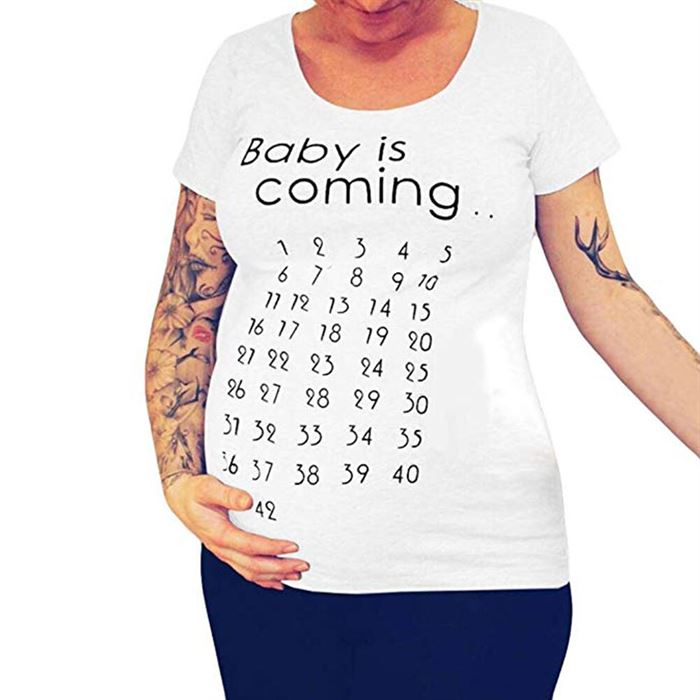 Blouse T-Shirt Pullover Short-Sleeve Soft-Tops Maternity-Clothes Loose Baby Women Pregnancy
