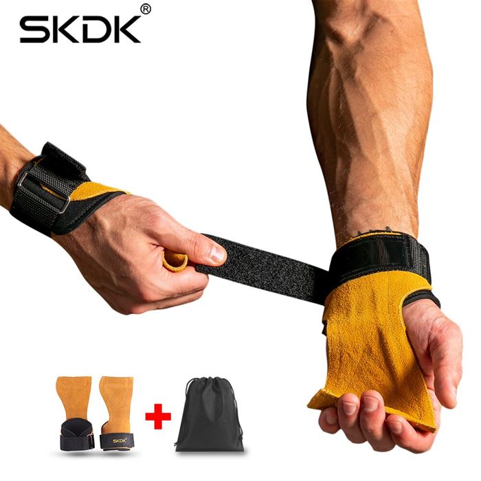 SKDK Gym-Gloves-Grips Fitness-Gloves Weight-Lifting Palm-Protection Deadlifts Workout