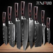 XITUO Knives-Tool Slicing Chef-Knife Cleaver Laser EDC Damascus-Pattern Japanese Utility