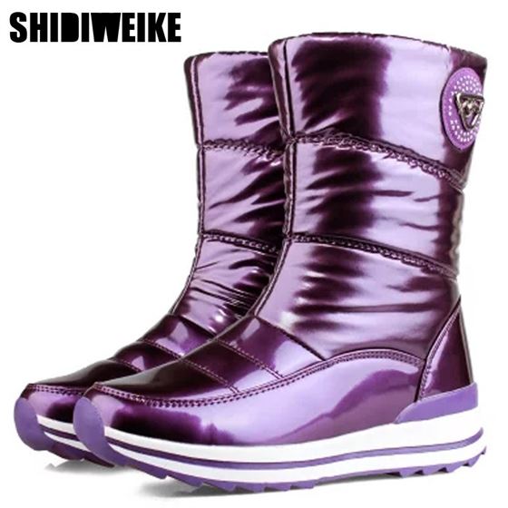 Winter Shoes Women Boots Slip-Resistant Waterproof High-Quality New-Arrivals Fur N541