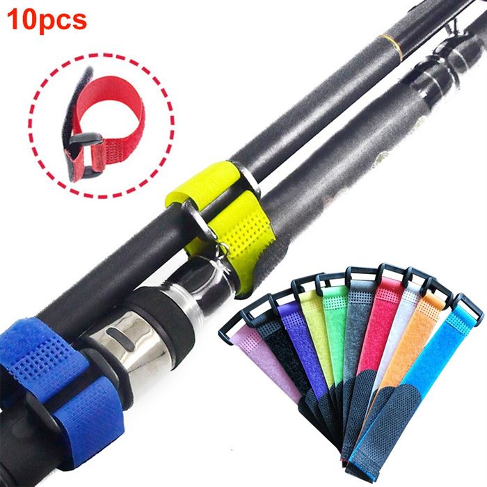 Wrap-Tool Belt Pole Fishing-Rod-Band Magic-Sticker Anti-Slip Adjustable Strap Nylon Outdoor