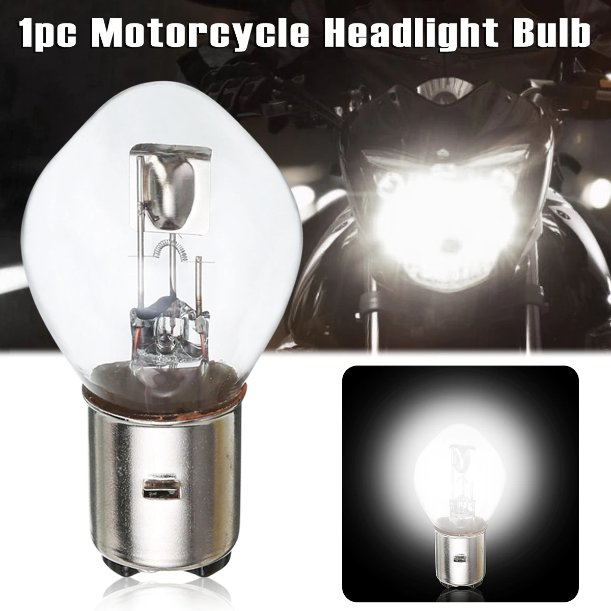 Headlight-Bulb Lamp Moto Scooter B35 Motorcycle Universal Ba20d 12v 10A 1pc 35W for ATV