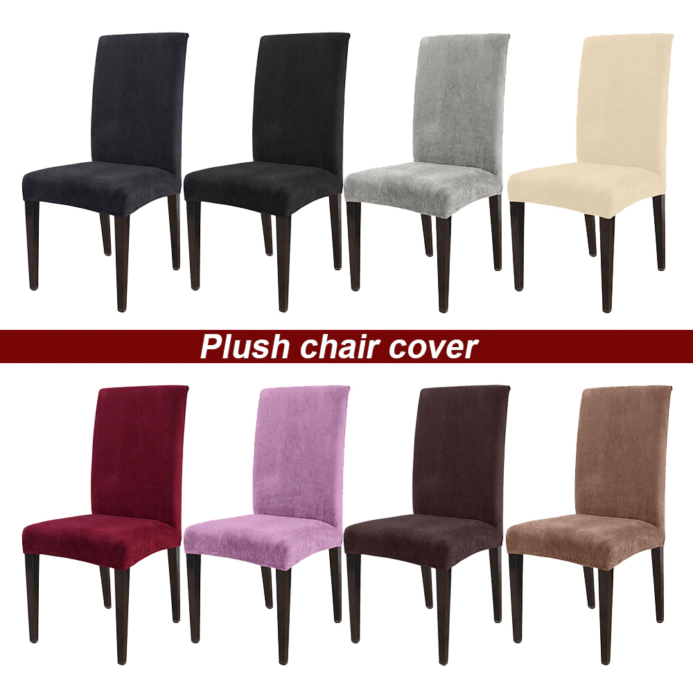 Chair-Cover Removable Stretch Folding Elastic Restaurant Banquet Plush Hotel Thick 