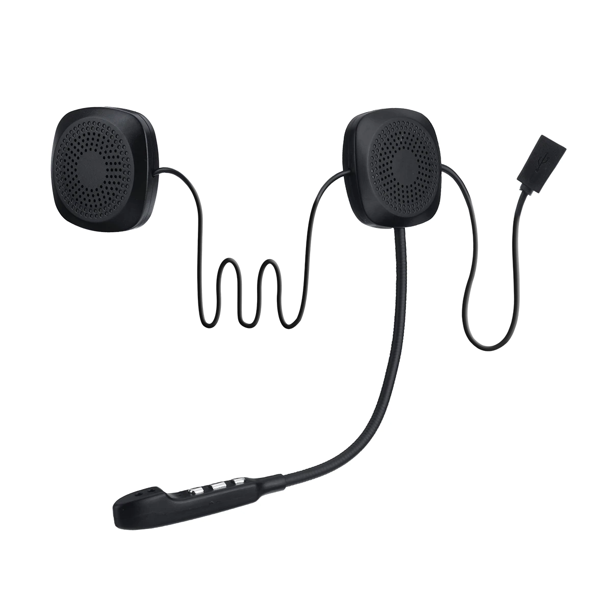 Audew Helmet Headset V4.2-Intercom Moto Bluetooth Hands-Free Waterproof Wireless Anti-Interference