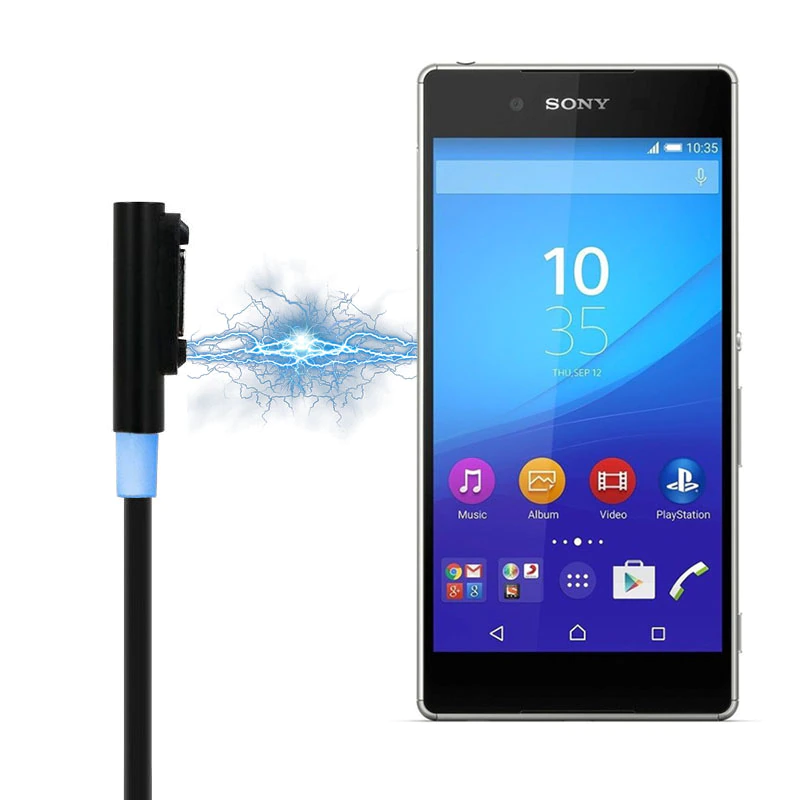 Charging-Cable-Battery-Charger Chargers-Adapter Usb-Cable Magnetic Sony Xperia for Z3