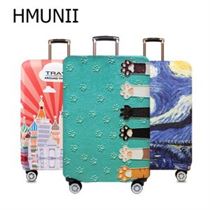 HMUNII World Map Design Luggage Protective Cover Travel Suitcase Cover Elastic Dust Cases For 18 to 32 Inches Travel Accessories