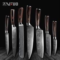 XITUO Knife Chef-Knives Slicing Cleaver Gift Damascus Steel Utility Sharp Santoku 8--Inch