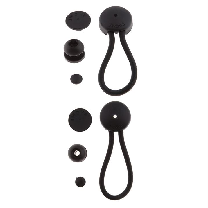 (2-Pack) Bungee Hook Tie Rope - Elastic Stretch Cord Straps Kit
