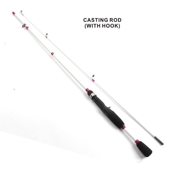 Lidafish Sea Bait Fishing-Rod White Gun-Handle Non-Carbon-M 2-Section New Brand