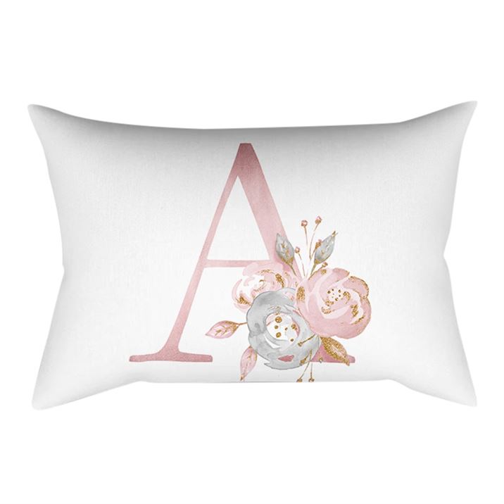 Gajjar Cushion-Cover Pillowcases Sofa Letter 30x50cm Alphabet Printed Office Home Car