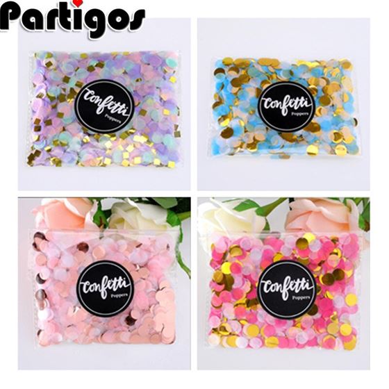 1000pcs/Bag Tissue Balloons Paper Confetti Clear Birthday-Party-Decoration Wedding Round