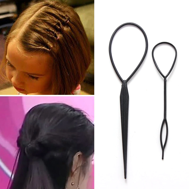 2PCS/Lot Fashion Colorful DIY Hair Styling Headbands For Girls Hair Pin Disk Pull Pins