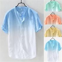 JAYCOSIN Blouses Collar Holidays Beach Summer Hanging Cool 19new 507 Eid Dyed Men Breathable