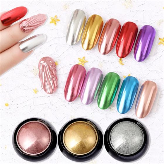 2019 New 2ml Nail Powder Bright Metallic Effect Nail Mirror Powder Manicure  WH998