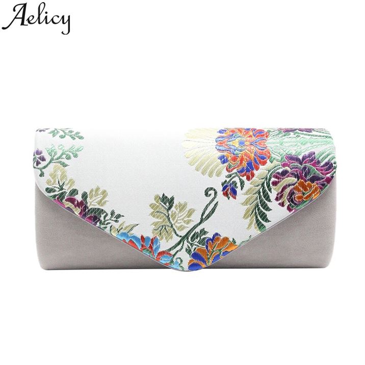 Aelicy Clutch Chain Embroidery Party-Bag Evening-Bags Chinese-Style Cocktail Women Fashion