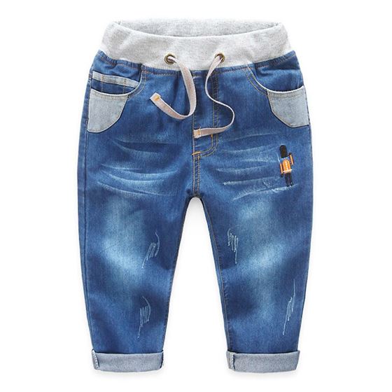 Boys Jeans Pants Girls Clothing Trousers Kids Children Autumn for New-Arrival Denim Full-Length