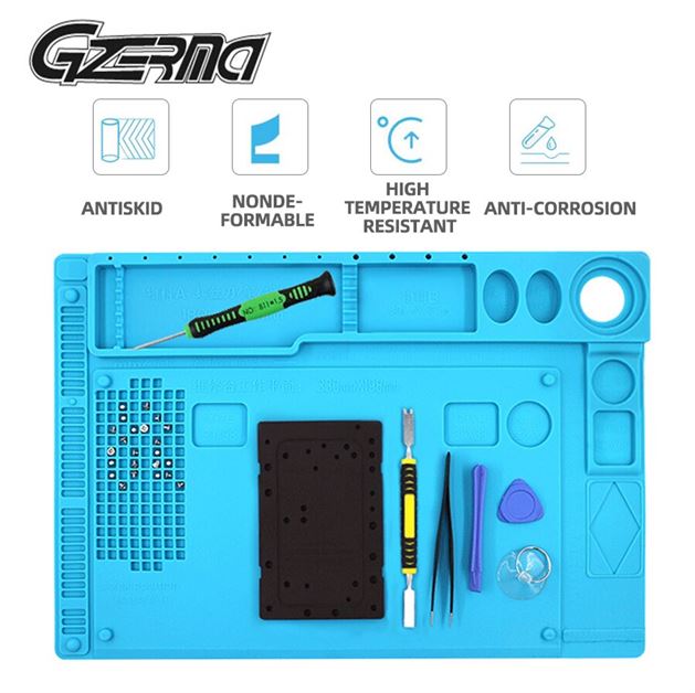 Workbench-Pad Phone-Pc Screw-Hole Computer-Repair with Scale-Design Multi-Grid Silicone