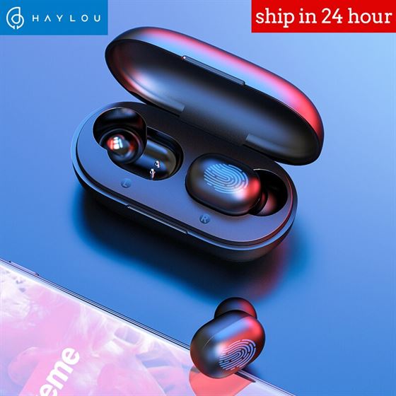 Haylou Bluetooth Earphones Gaming Headset Fingerprint Noise Cancelling TWS Hd Stereo