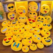 Throw Pillows Doll Decorative Round Cushion Plush Smiley Face Soft Cartoon Cute New Emoticon
