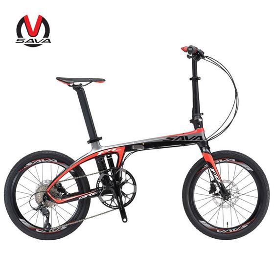 SAVA Folding Bike Disc-Brake Bicicleta Carbon Bicycle-20inch Shimano 105 with 5800 22-Speed