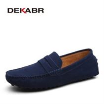 DEKABR Men Shoes Flats Moccasins Slip-On Male Men's Genuine-Leather Fashion 49 Loafers