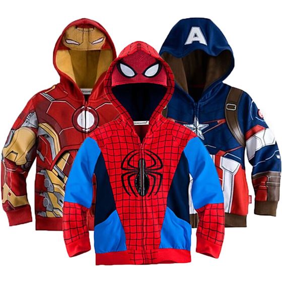 KEAIYOUHUO Boys Coat Jackets Spiderman-Coats Outerwear Kids Autumn Fashion for Children