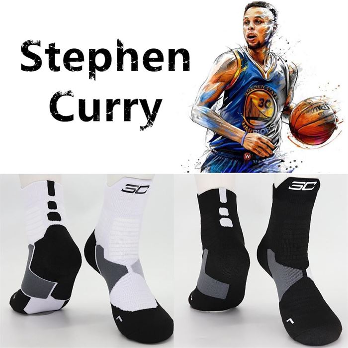 Socks Players Number Basketball Championship Stephen Curry American Thick Cotton Point-Guard