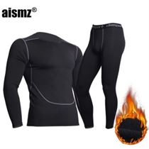 Aismz Thermal-Underwear Thermo-Clothes Long-Johns-Sets Winter for Men Male Quick-Dry
