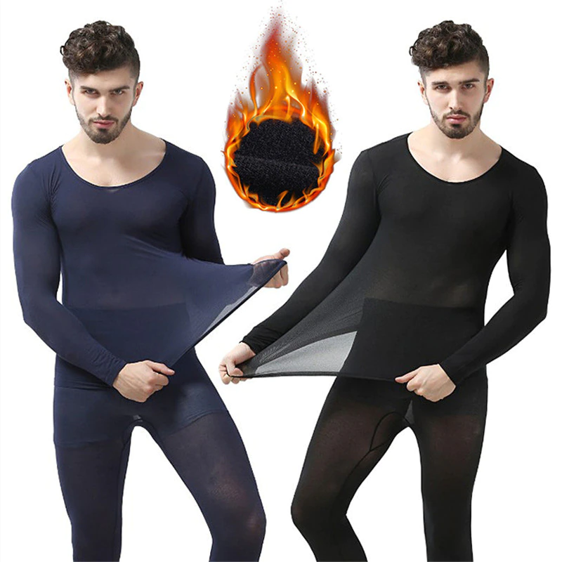 Thermal-Underwear Long-Johns Winter Men for Ultrathin Elastic Seamless Temperature Constant