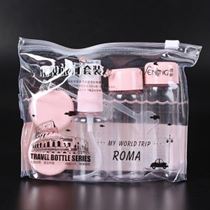 7pc/Set Travel Mini Makeup Cosmetic Face Cream Pot Bottles Plastic Transparent Empty Make Up Container Bottle Travel Accessories