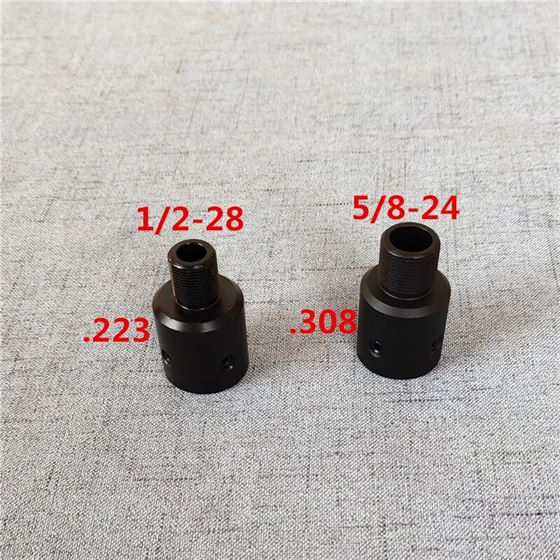Aluminum Ruger 1022 1/2-28 5/8-24 Muzzle Brake Thread Adapter .223 .308