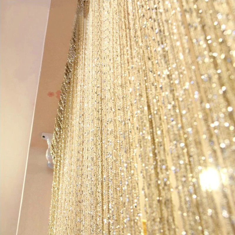 Crystal Curtain Tassel-String Window-Room-Divider Cortinas Home-Decoration Luxury 200x100cm