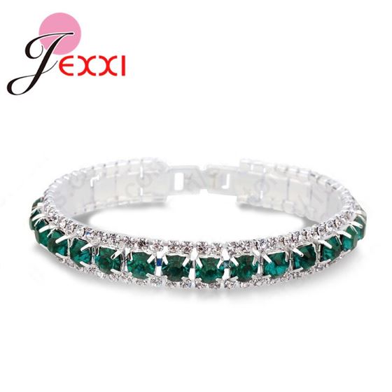 Chain Bracelet Best 925-Sterling-Silver Girls Cubic-Zirconia Women Lovers' Engagement
