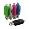 Otg-Card-Reader Headers Phone-Extension Micro-Usb Universal 2-In-1 5-Colors