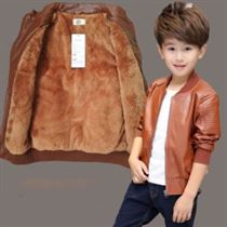 Boys Coats Jacket Velvet Autumn Winter Kids Fashion Children's New-Arrived Warming-Cotton