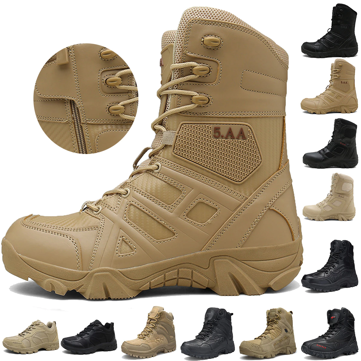 Cungel Work-Shoes Snow-Boots Ankle-Boats Desert-Combat Special Army Tactical Winter Autumn