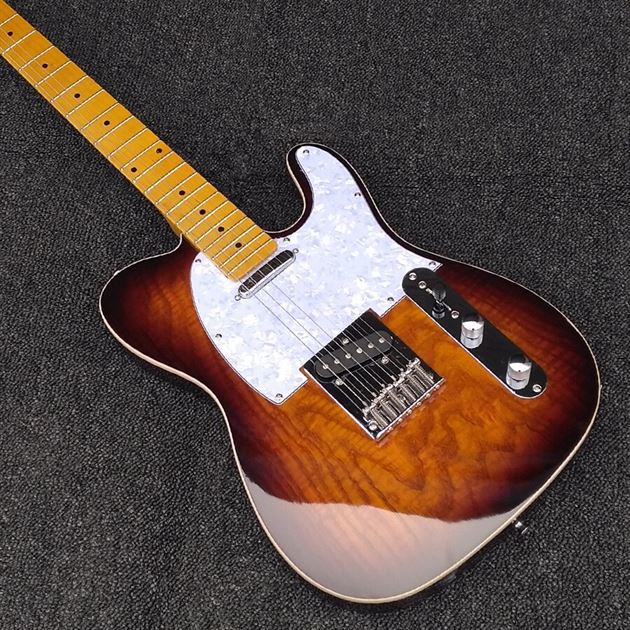 Potted Electric-Guitar Sustaining Pickups Swam-Ash Sunburst High-Quality And Tl-Wax Bright