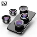 APEXEL HD 5 in 1 Camera Phone Lenses 4K Wide macro Telescope super Fisheye Lens for iPhonex xs max Samsung s9 all smartphone