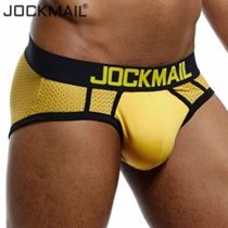 JOCKMAIL Briefs Gay Underwear Panties Mesh Mens Slip Sexy Men Breathable Male Cueca Qucik-Dry