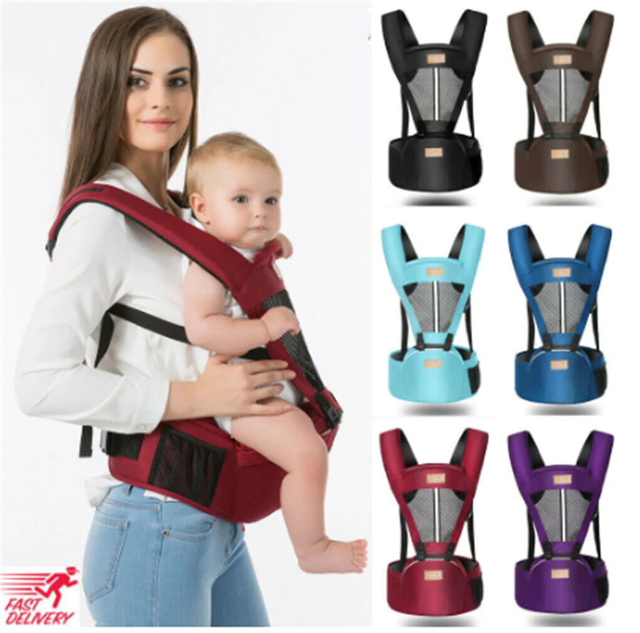 Baby-Carrier Hip-Seat Backpacks Stool-Strap Waist-Support Multifunctional with Removable